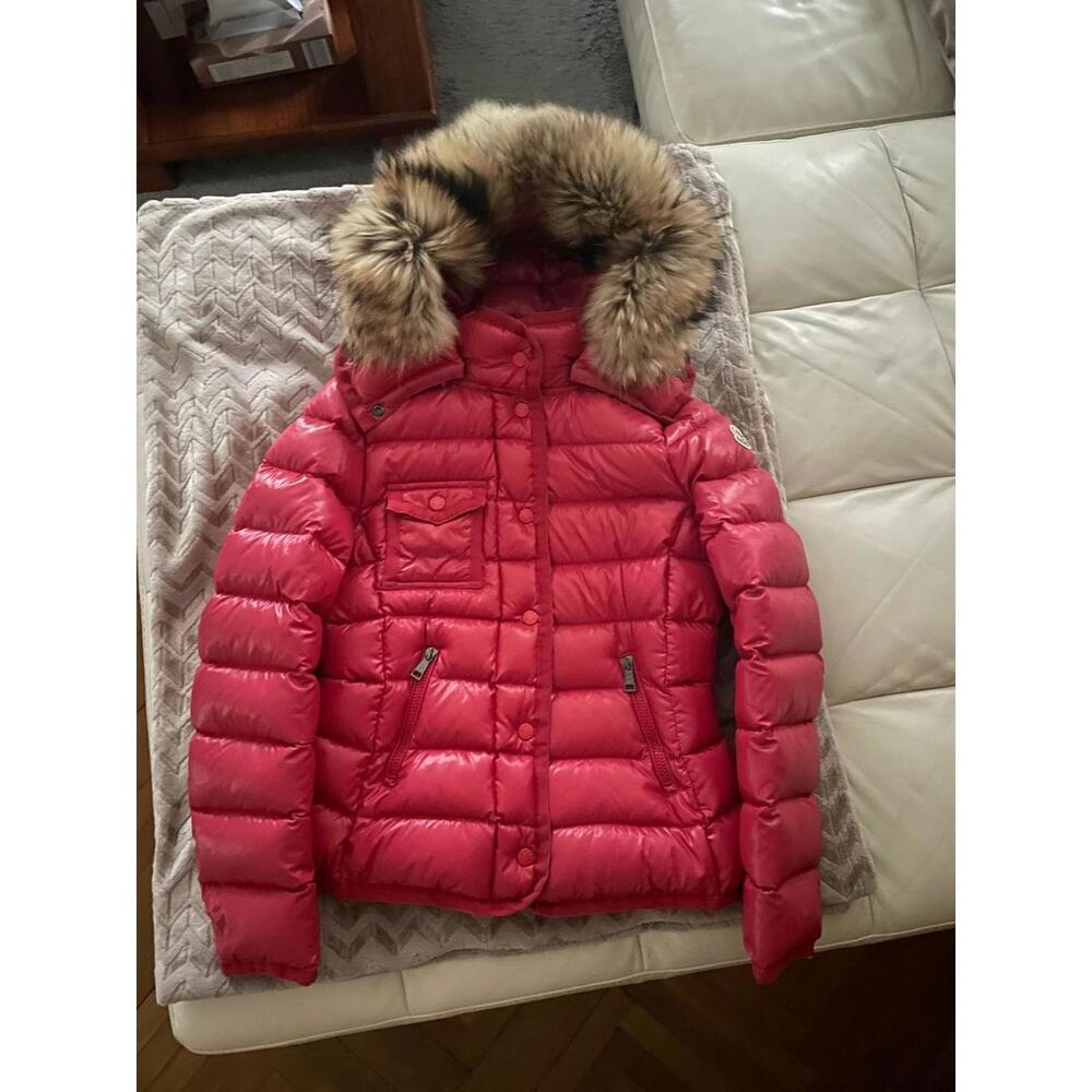 Moncler Armoise Down Fur Hood Jacket Size 2